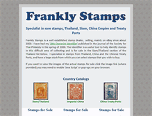 Tablet Screenshot of franklystamps.com